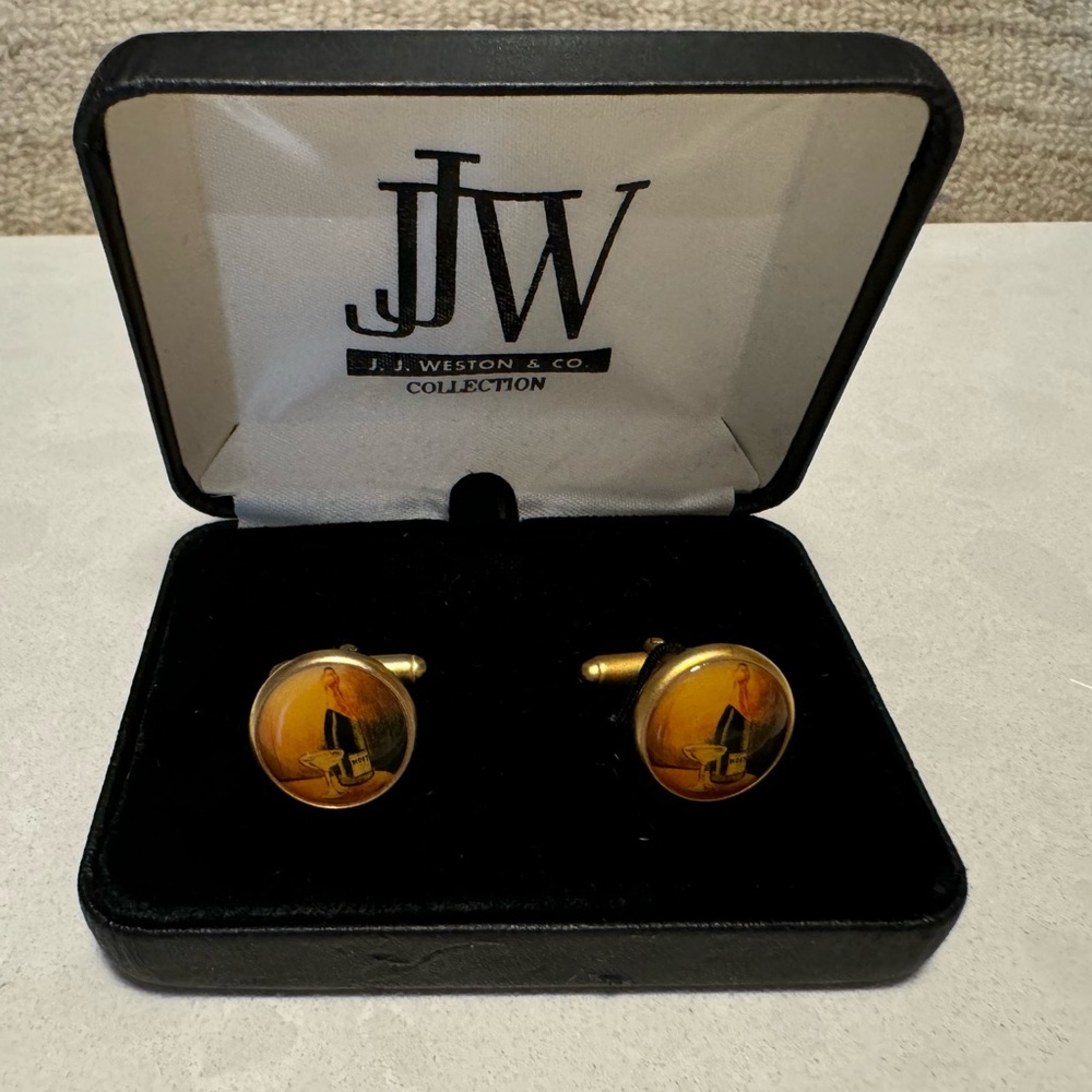 J.J. Weston & Co Champagne Cufflinks